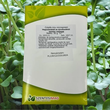 Csípős mix microgreen mikrozöld vetőmag tasak