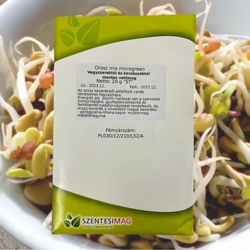 Orosz mix microgreen vetőmag tasak