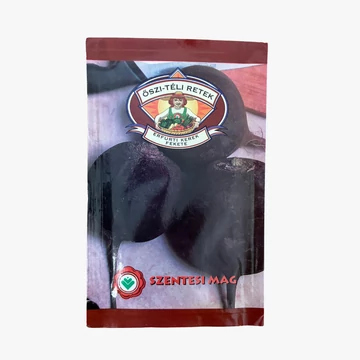 Őszi-téli retek Erfurti kerek fekete vetőmag tasak