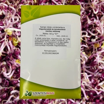 Sango retek microgreen vetőmag tasak