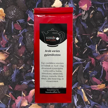 Arab Varázs gyümölcs tea – szilva, bodza, hibiszkusz és rózsaszirom egzotikus, koffeinmentes keveréke