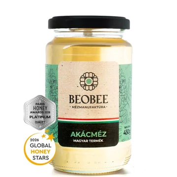 Akácméz 450 g üveg csomagolás