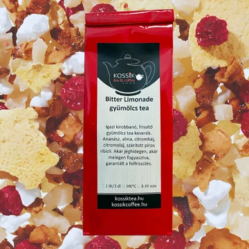 Bitter Limonádé gyümölcs tea – koffeinmentes, citrusos szálas tea citrommal, ribizlivel és ananásszal