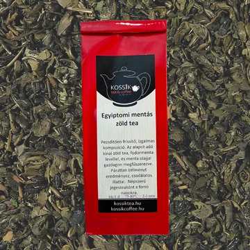 Egyiptomi Menta zöld tea – gunpowder alapú, frissítő mentás zöld tea, melegen és hidegen is élvezetes