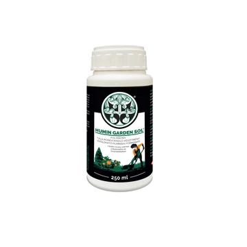 Alt tag: Humin Garden Sol, 250 ml, folyékony huminsav koncentrátum kisebb kertek és cserepes növények talajjavításához