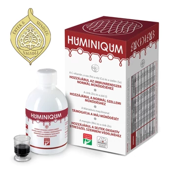 HUMINIQUM folyékony étrend-kiegészítő, 250 ml, huminsavval, C-vitaminnal és máriatövis kivonattal