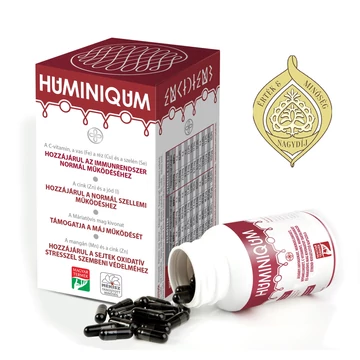 HUMINIQUM kapszula, 120 db, huminsavval, C-vitaminnal és máriatövis kivonattal