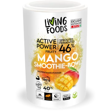 Living Foods fermentált, mangós növényi fehérjeshake sportolóknak
