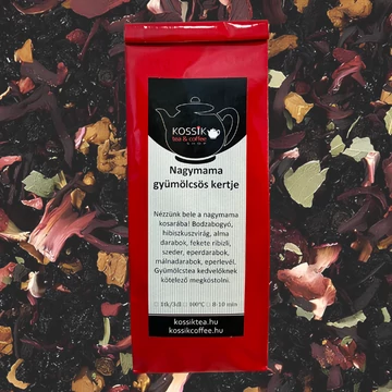 Nagymama Gyümölcsös Kertje gyümölcs tea – koffeinmentes, nosztalgikus szeder, málna és eper keverék