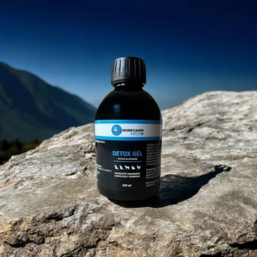 Nordcanin Medi+ Detox Gél hidrolizált huminsav állatoknak flakonban