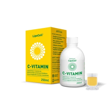 LipoCell C-vitamin 250 ml, ananászos ízű, liposzómás formula magas felszívódással