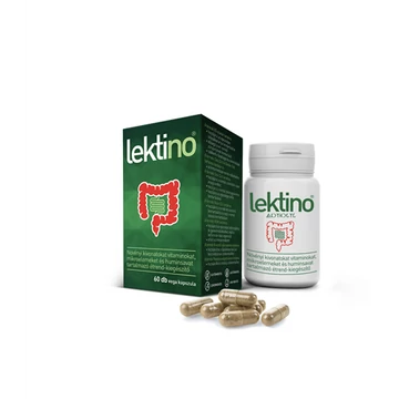Lektino étrend-kiegészítő kapszula, 60 db, bélrendszer és anyagcsere támogatására B3-vitaminnal, cinkkel, szelénnel és krómmal