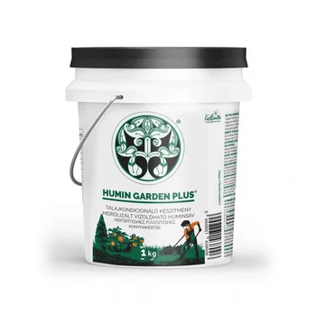 Humin Garden Plus, 1 kg, vízoldható huminsav granulátum természetes talajjavításhoz és gyökérfejlődés serkentéséhez