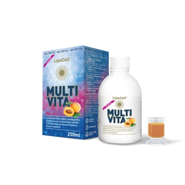 LipoCell Multivita liposzómás multivitamin ital sárgabarack ízben