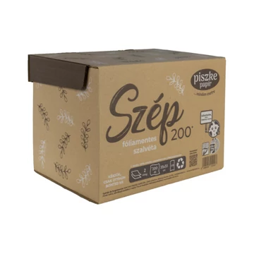 Fóliamentes Szép szalvéta, 2 rétegű, illatmentes és bőrbarát, környezetbarát csomagolásban
