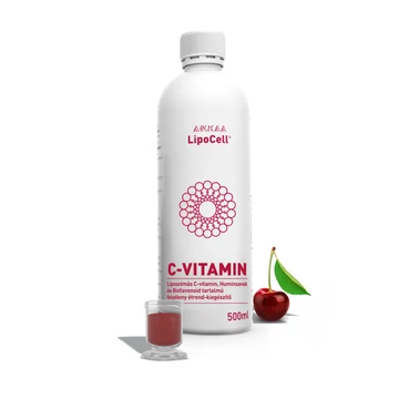 LipoCell liposzómás C-vitamin huminsavval, meggy ízű 500 ml