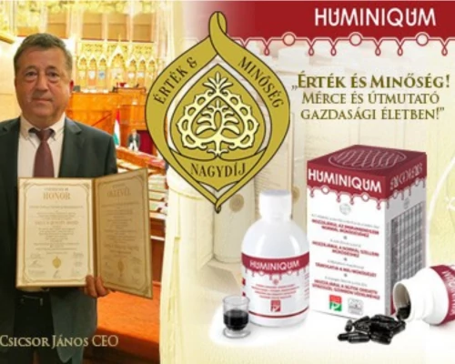 A Huminiqum elnyerte az Érték és Minőség Nagydíjat