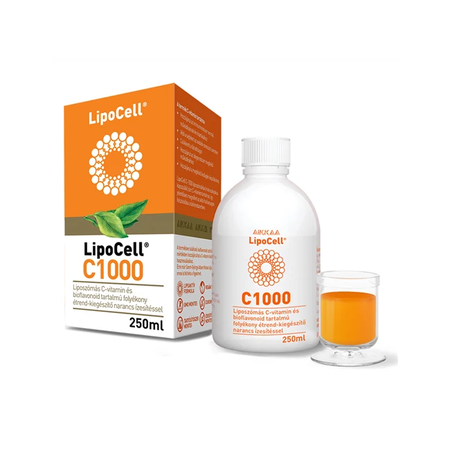 LipoCell C1000 liposzómás C-vitamin narancs ízben (250 ml)