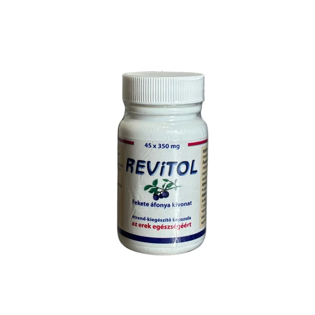 Revitol fekete áfonya kivonat étrend-kiegészítő kapszula termékfotó