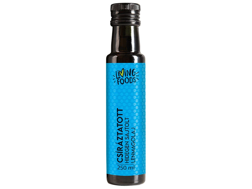 Bio lenmagolaj – Omega-3 forrás csíráztatott lenmagból (250 ml)